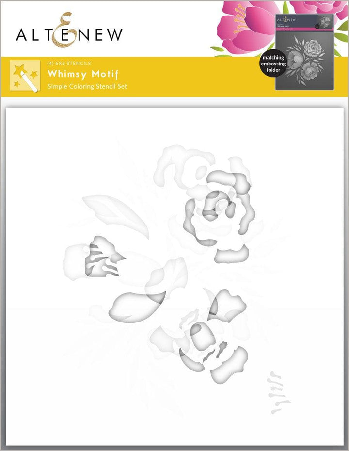 Altenew Stencil & Embossing Folder Bundle Whimsy Motif