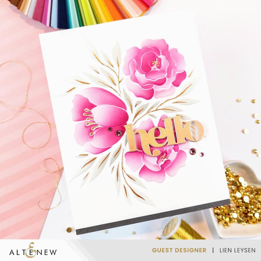 Altenew Stencil & Embossing Folder Bundle Whimsy Motif