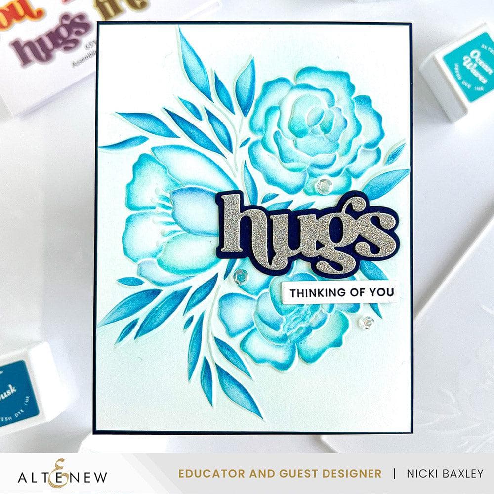 Altenew Stencil & Embossing Folder Bundle Whimsy Motif