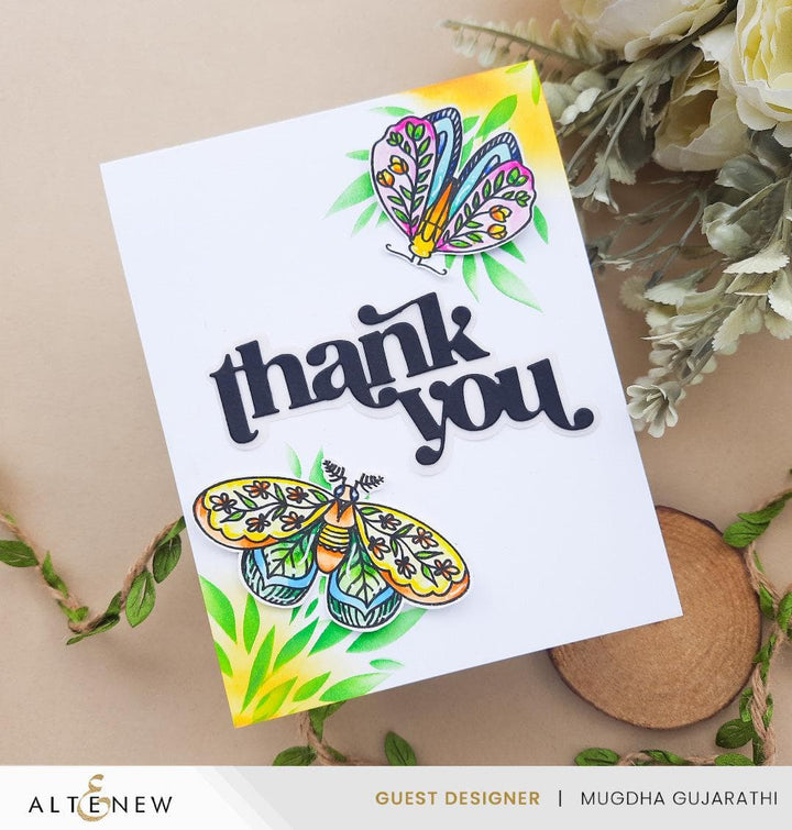 Altenew Stencil & Embossing Folder Bundle Whimsy Motif