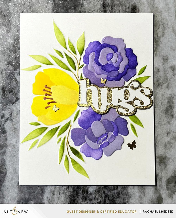 Altenew Stencil & Embossing Folder Bundle Whimsy Motif