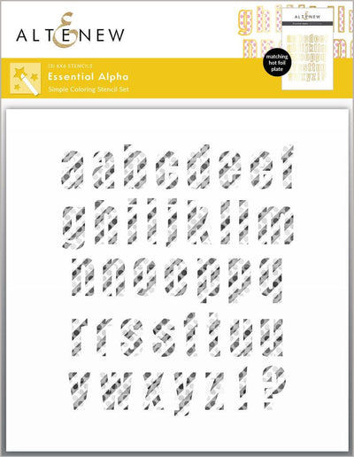 EXP Factors Stencil Essential Alpha Simple Coloring Stencil Set (3 in 1)