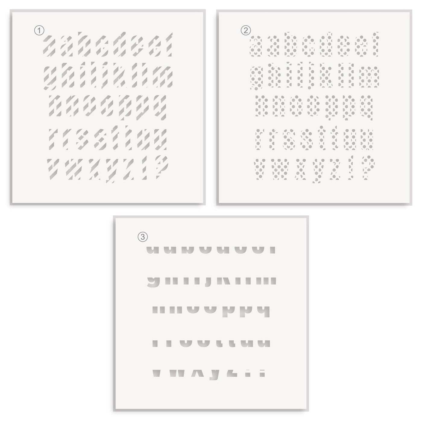 EXP Factors Stencil Essential Alpha Simple Coloring Stencil Set (3 in 1)