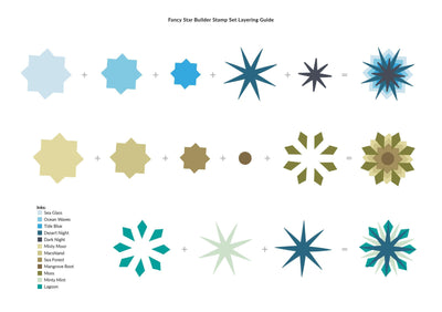 Photocentric Stencil Fancy Star Builder Simple Coloring Mask Stencil