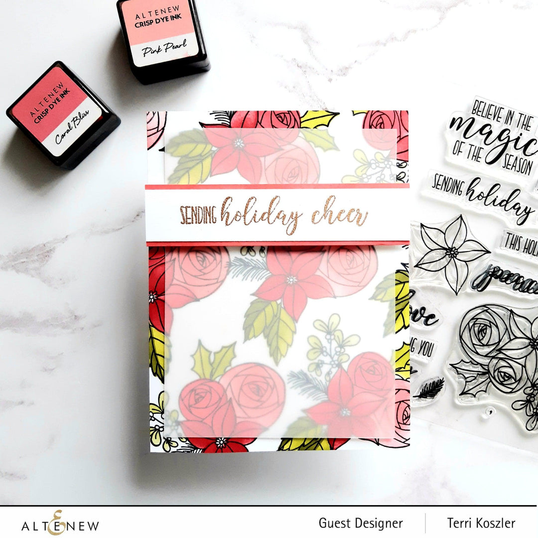 Photocentric Stencil Festive Florets Simple Coloring Stencil