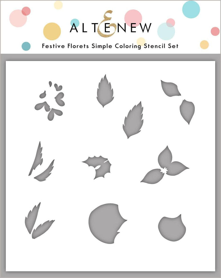 Photocentric Stencil Festive Florets Simple Coloring Stencil