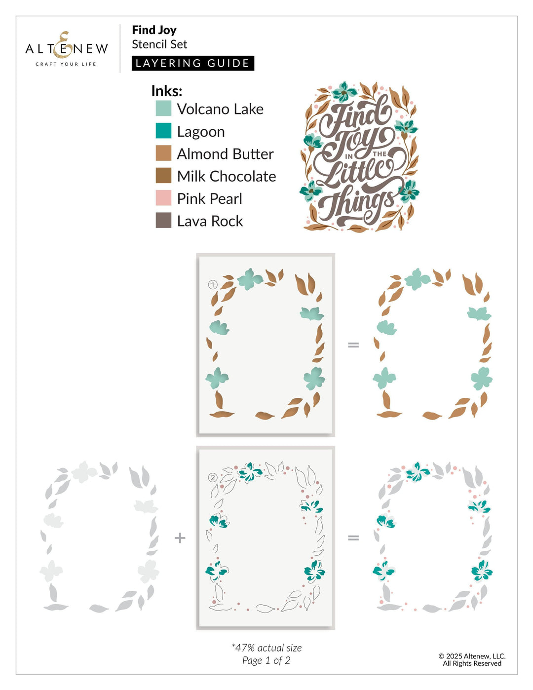 Find Joy Layering Stencil Set (4 in 1)
