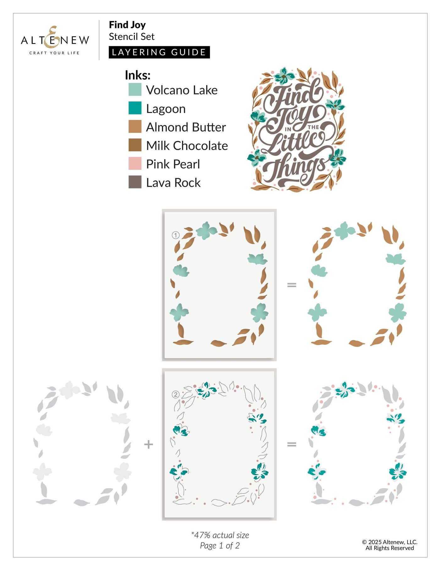 Find Joy Layering Stencil Set (4 in 1)