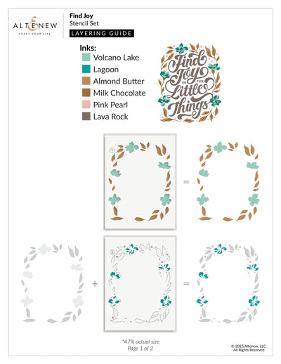 Find Joy Layering Stencil Set (4 in 1)