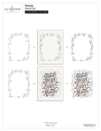 Find Joy Layering Stencil Set (4 in 1)