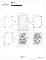 Find Joy Layering Stencil Set (4 in 1)