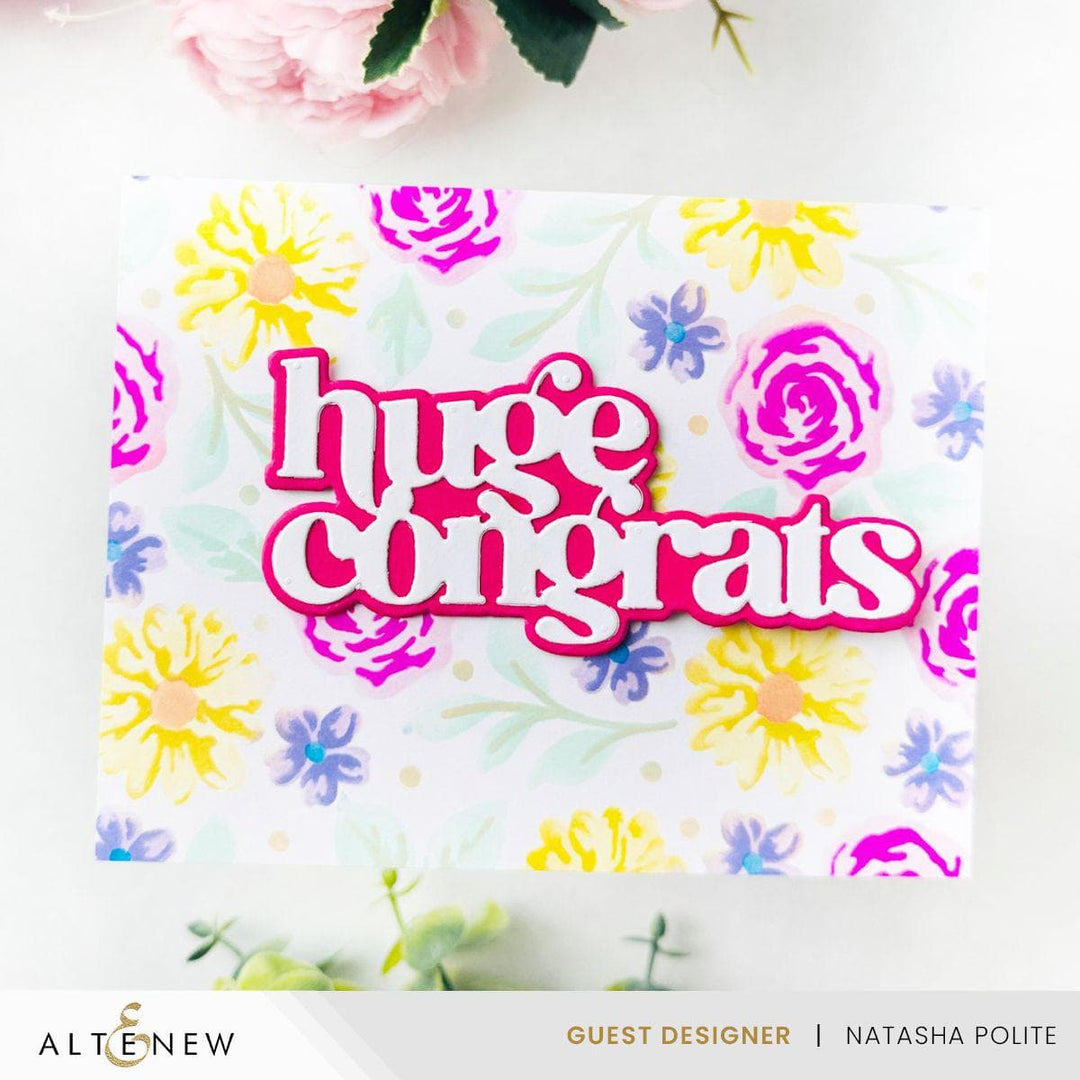 Floral Radiance Layering Stencil Set (4 in 1)