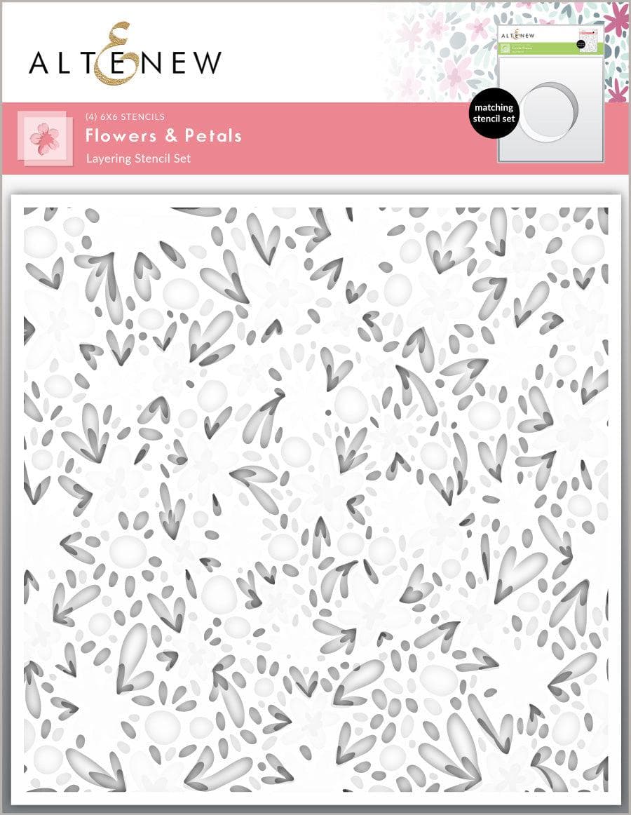 EXP Factors Stencil Flowers & Petals Layering Stencil Set (4 in 1)