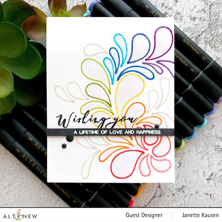 Photocentric Stencil Flowing Drops Stencil