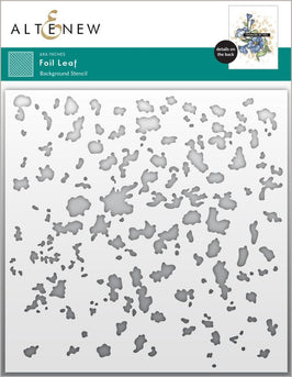 Foil Leaf Background Stencil