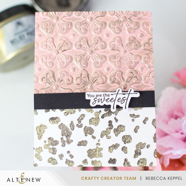 Foil Leaf Background Stencil