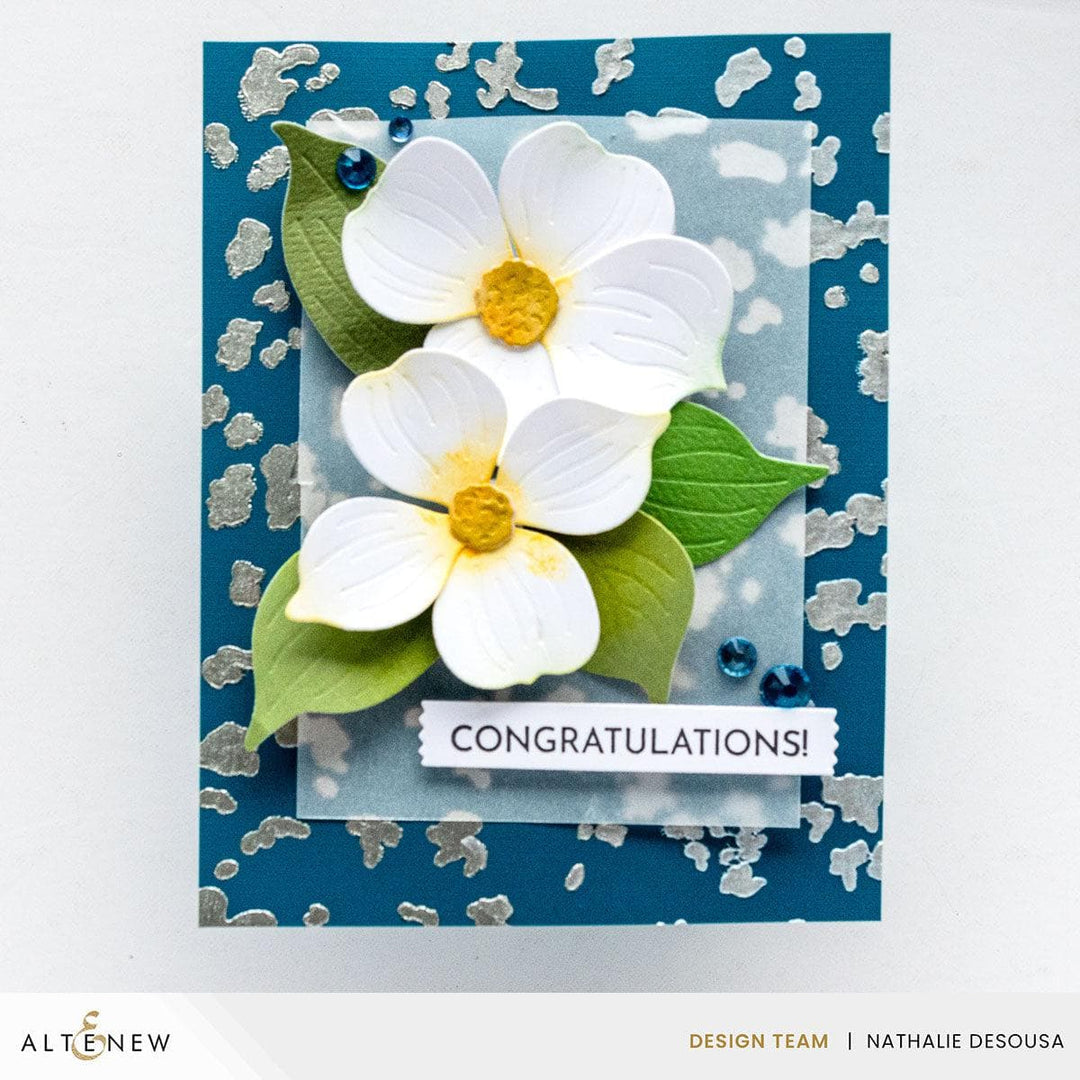 Foil Leaf Background Stencil