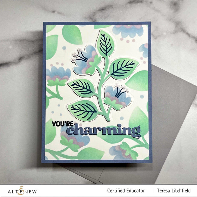 EXP Factors Stencil Folk Flowers Stencil Set (3 in 1)