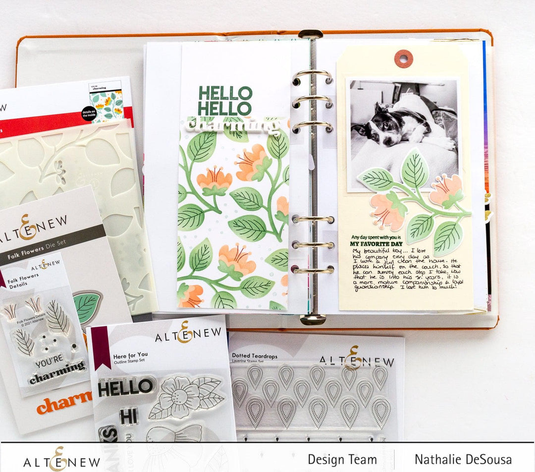 EXP Factors Stencil Folk Flowers Stencil Set (3 in 1)