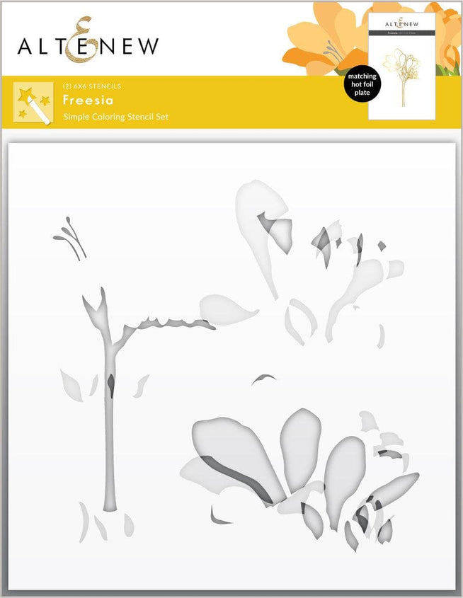 EXP Factors Stencil Freesia Simple Coloring Stencil Set (2 in 1)