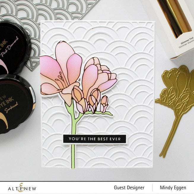 EXP Factors Stencil Freesia Simple Coloring Stencil Set (2 in 1)