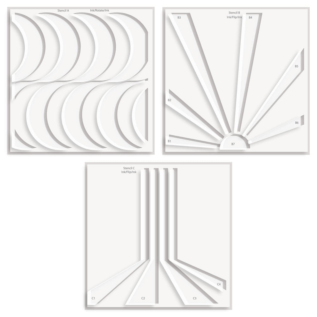 EXP Factors Stencil Good Vibes Stencil Set (3 in 1)