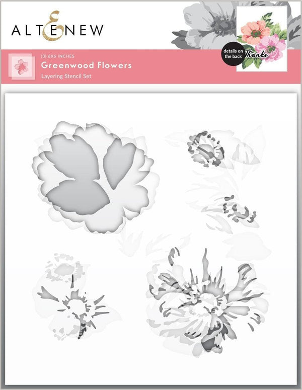 Photocentric Stencil Greenwood Flowers Stencil Set (3 in 1)