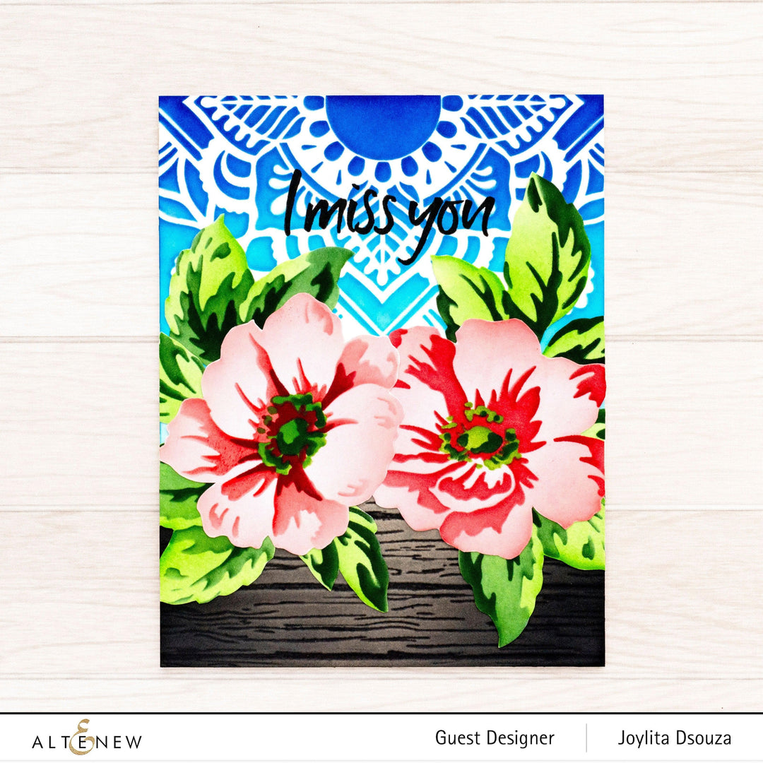 Photocentric Stencil Greenwood Flowers Stencil Set (3 in 1)