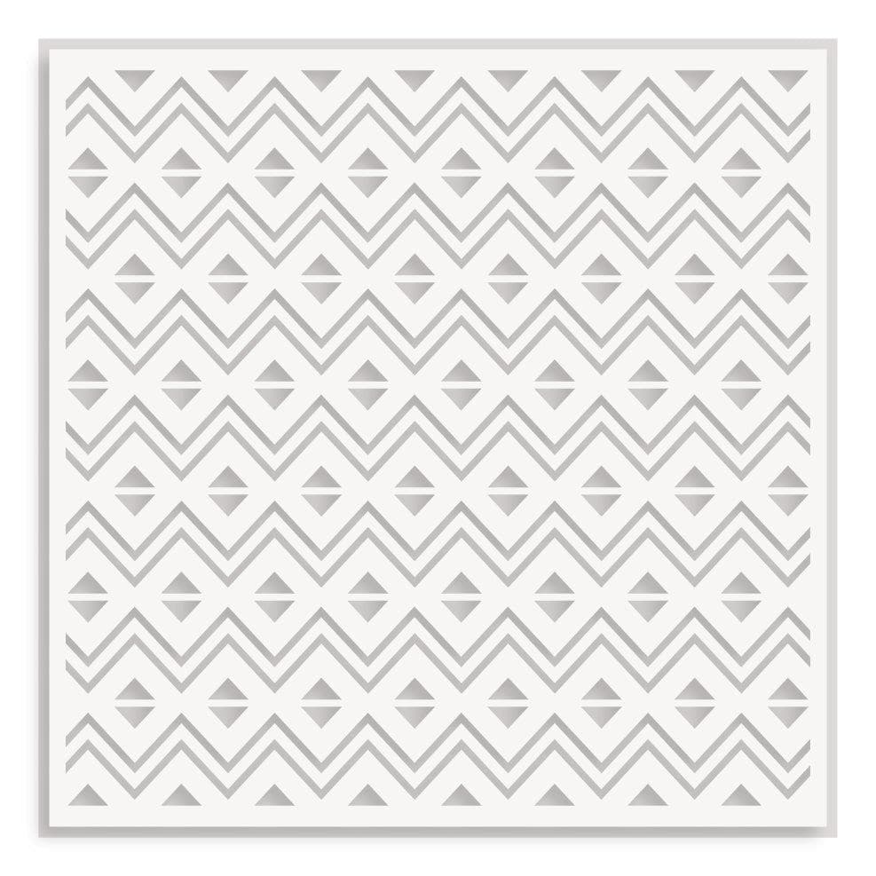Heritage Chevron Weaves Stencil