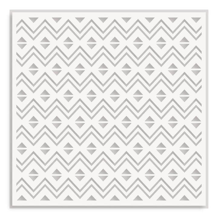 Heritage Chevron Weaves Stencil