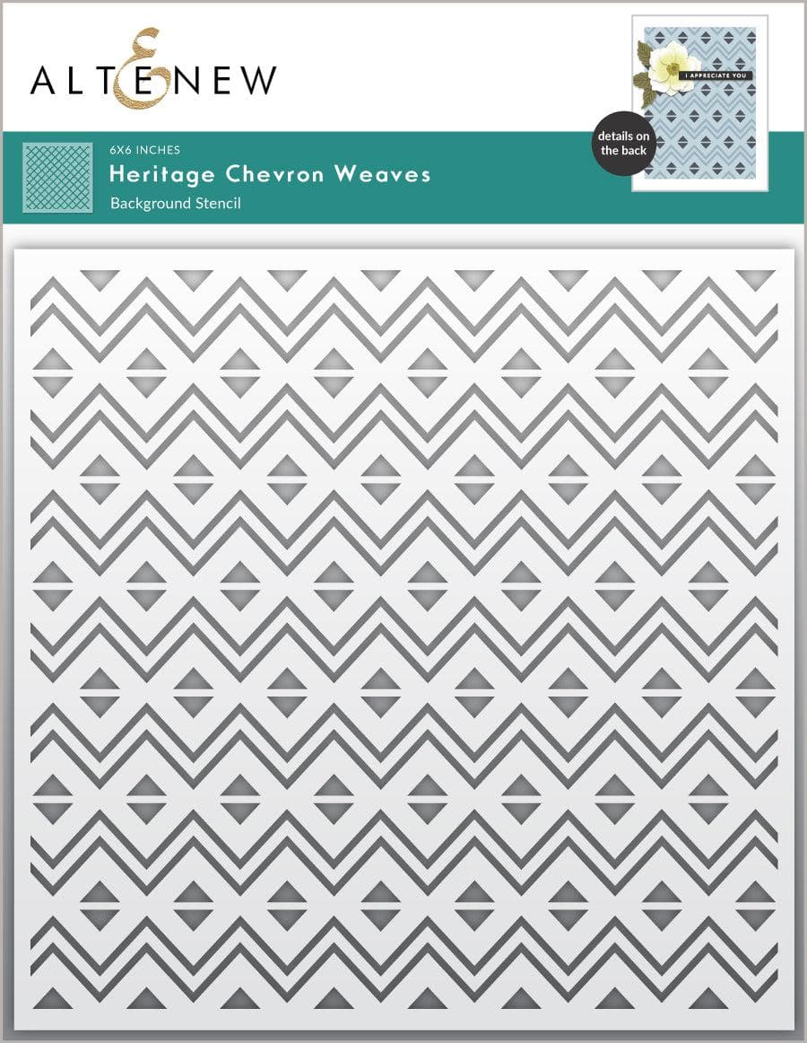 Heritage Chevron Weaves Stencil