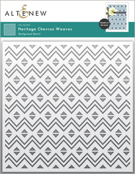 Heritage Chevron Weaves Stencil