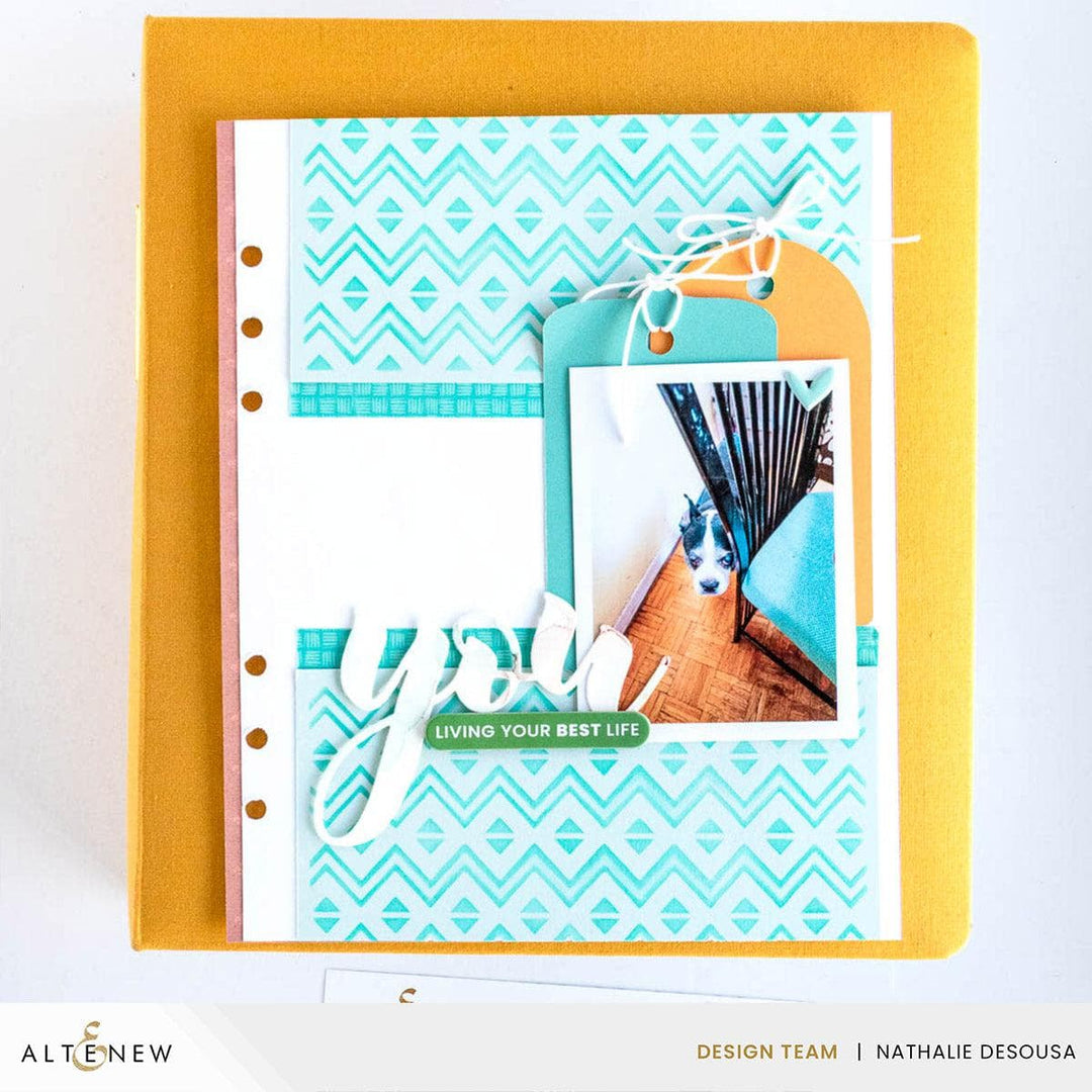 Heritage Chevron Weaves Stencil