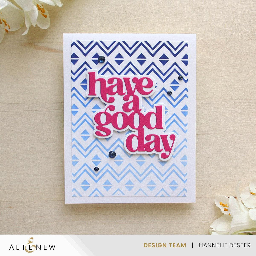 Heritage Chevron Weaves Stencil