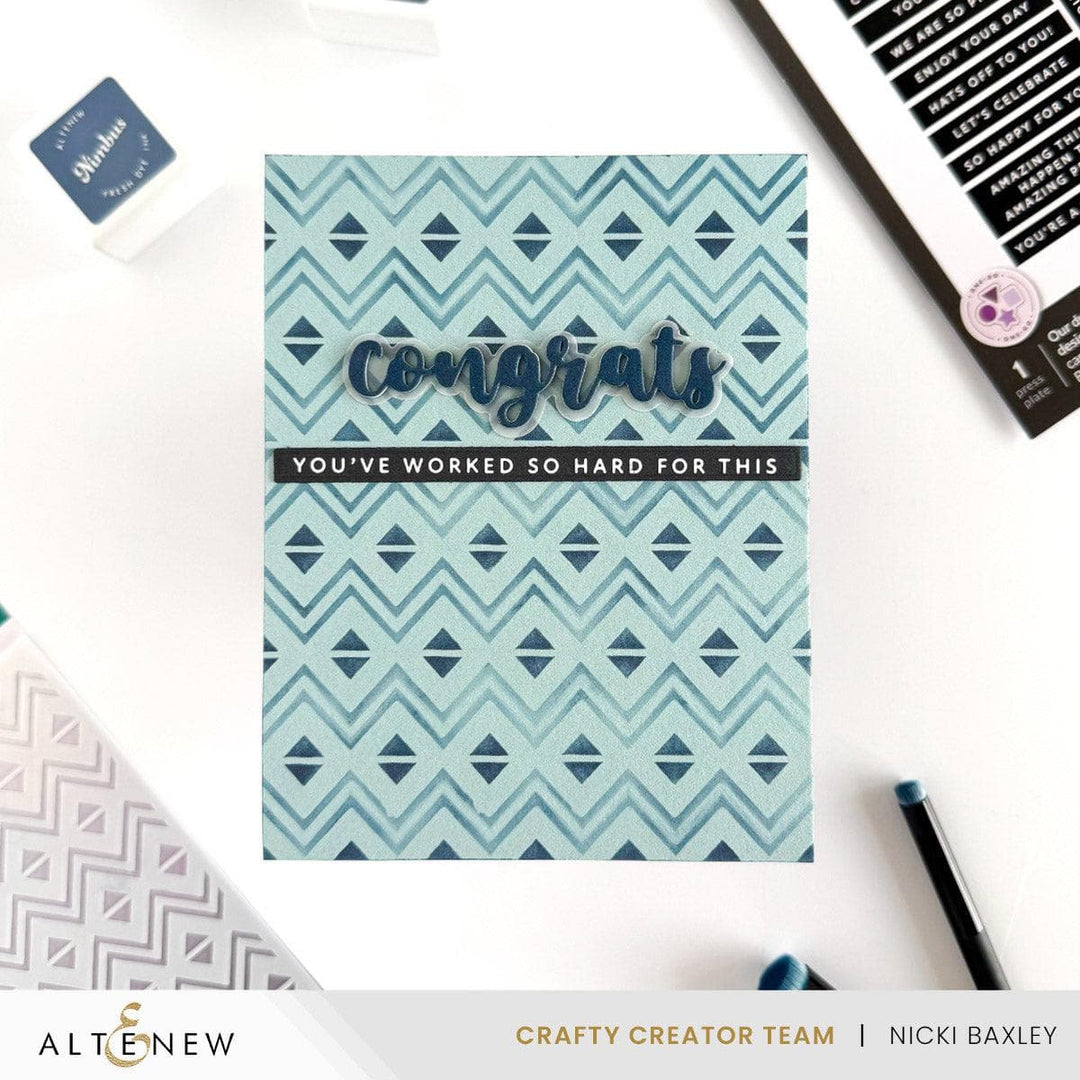 Heritage Chevron Weaves Stencil