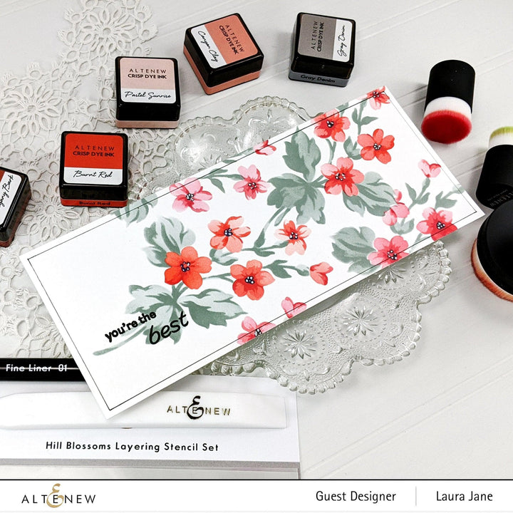 EXP Factors Stencil Hill Blossoms Layering Stencil Set (2 in 1)