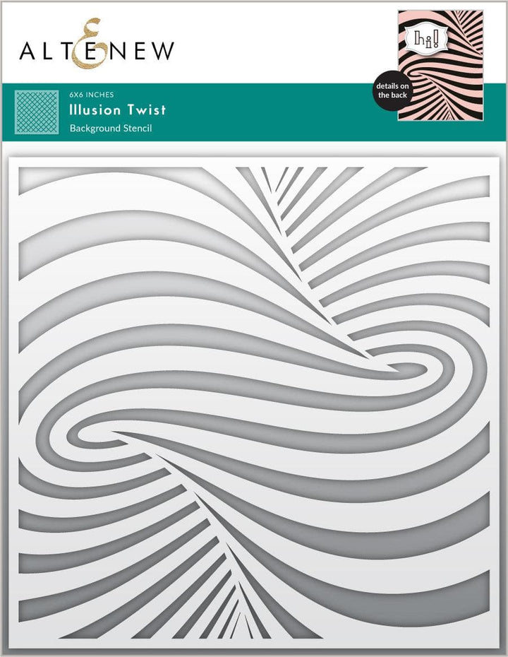 Photocentric Stencil Illusion Twist Stencil