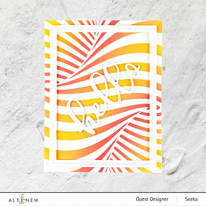 Photocentric Stencil Illusion Twist Stencil