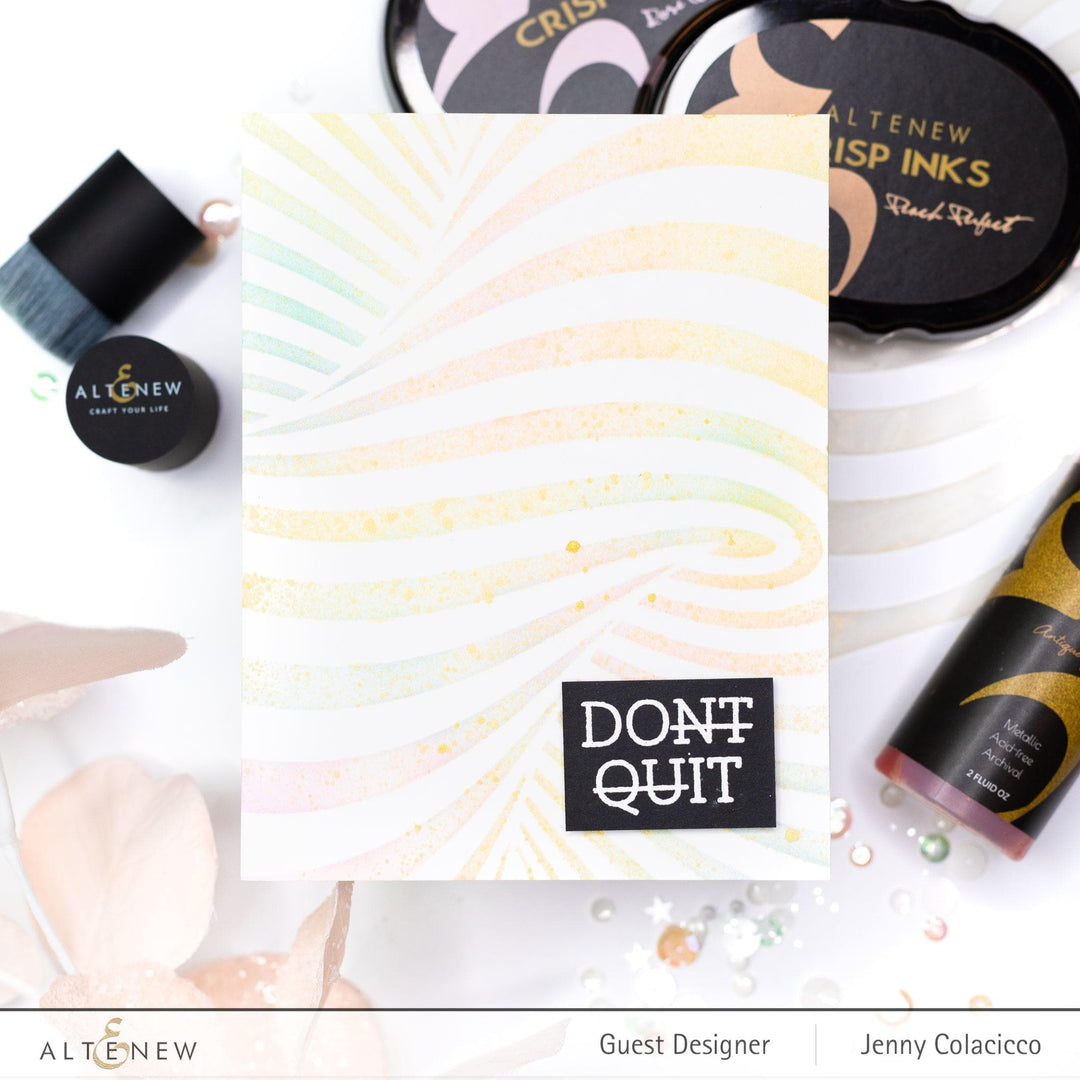 Photocentric Stencil Illusion Twist Stencil