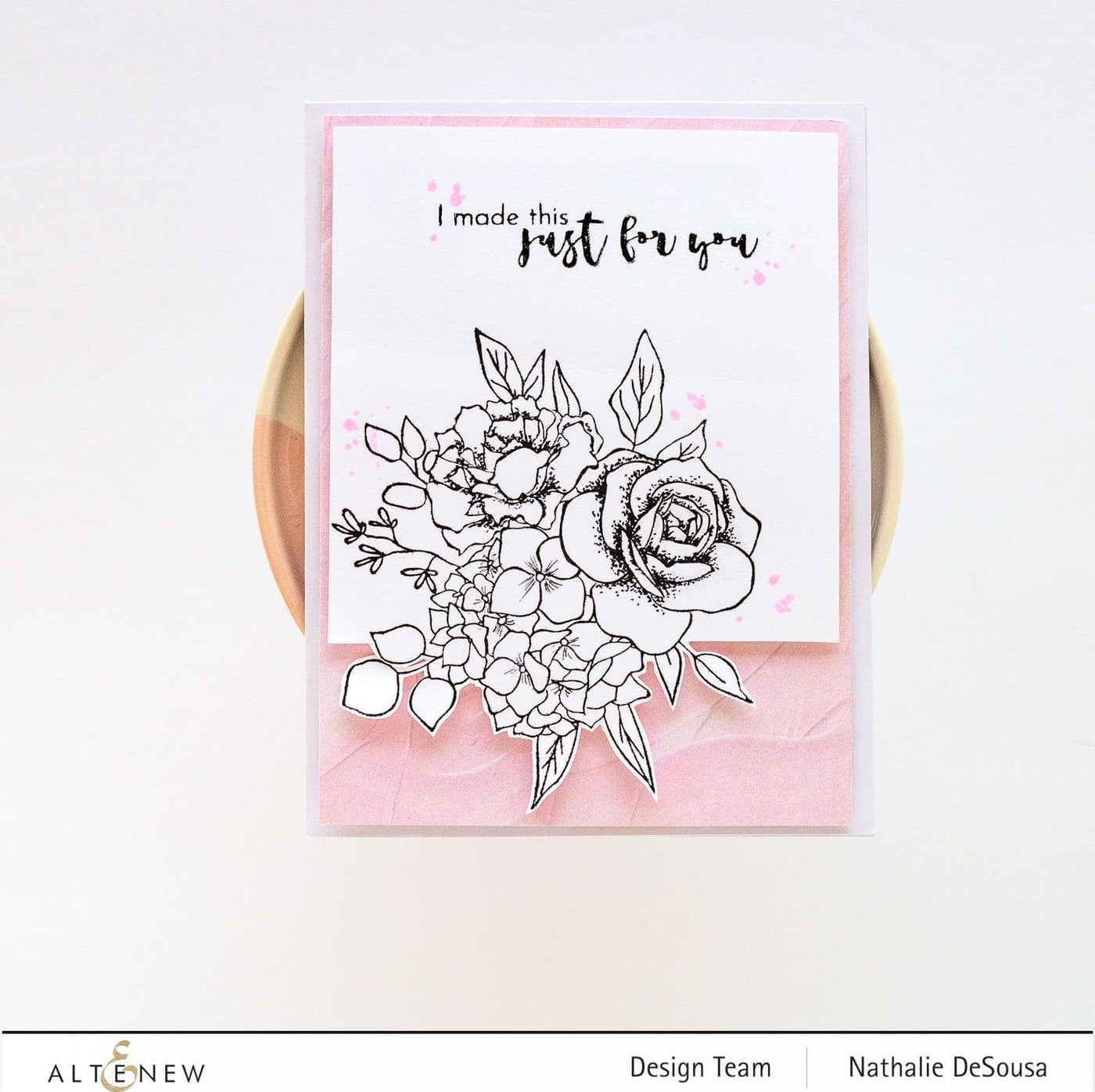 Photocentric Stencil Inky Bouquet Simple Coloring Stencil
