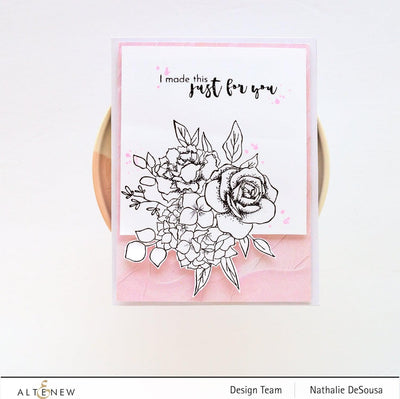 Photocentric Stencil Inky Bouquet Simple Coloring Stencil
