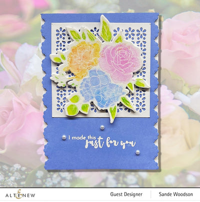 Photocentric Stencil Inky Bouquet Simple Coloring Stencil