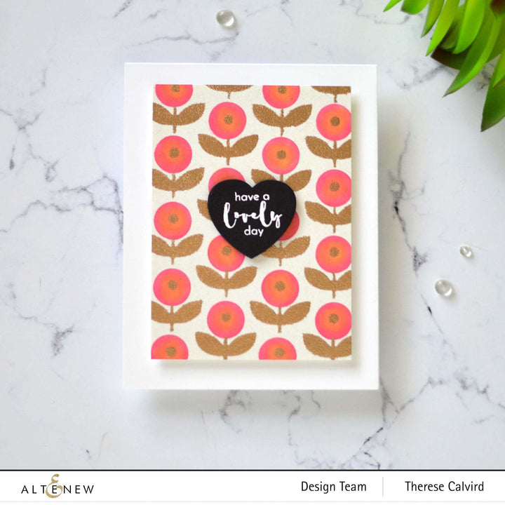 Photocentric Stencil Inky Bouquet Simple Coloring Stencil