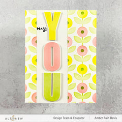 Photocentric Stencil Inky Bouquet Simple Coloring Stencil