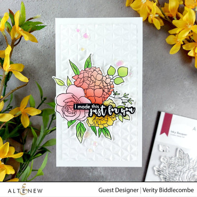 Photocentric Stencil Inky Bouquet Simple Coloring Stencil