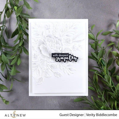 Photocentric Stencil Inky Bouquet Simple Coloring Stencil