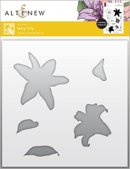 Photocentric Stencil Inky Lily Simple Coloring Stencil