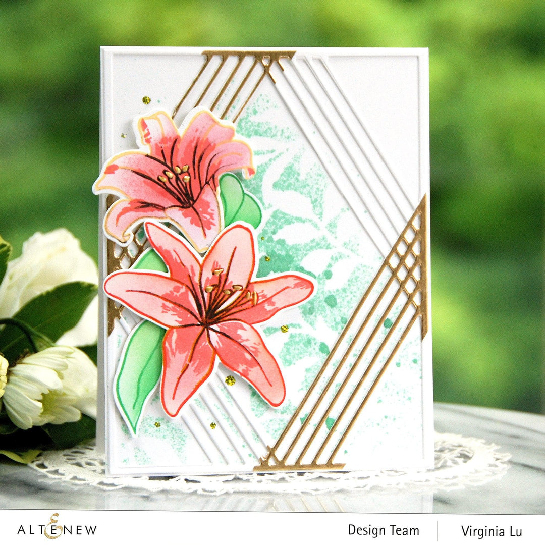 Photocentric Stencil Inky Lily Simple Coloring Stencil