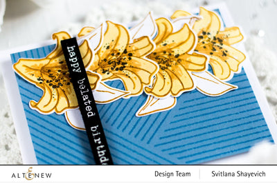 Photocentric Stencil Inky Lily Simple Coloring Stencil