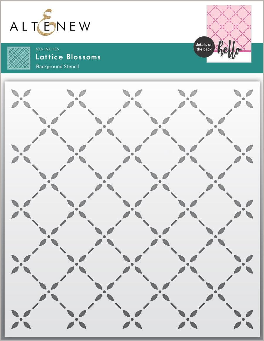 Lattice Blossoms Stencil